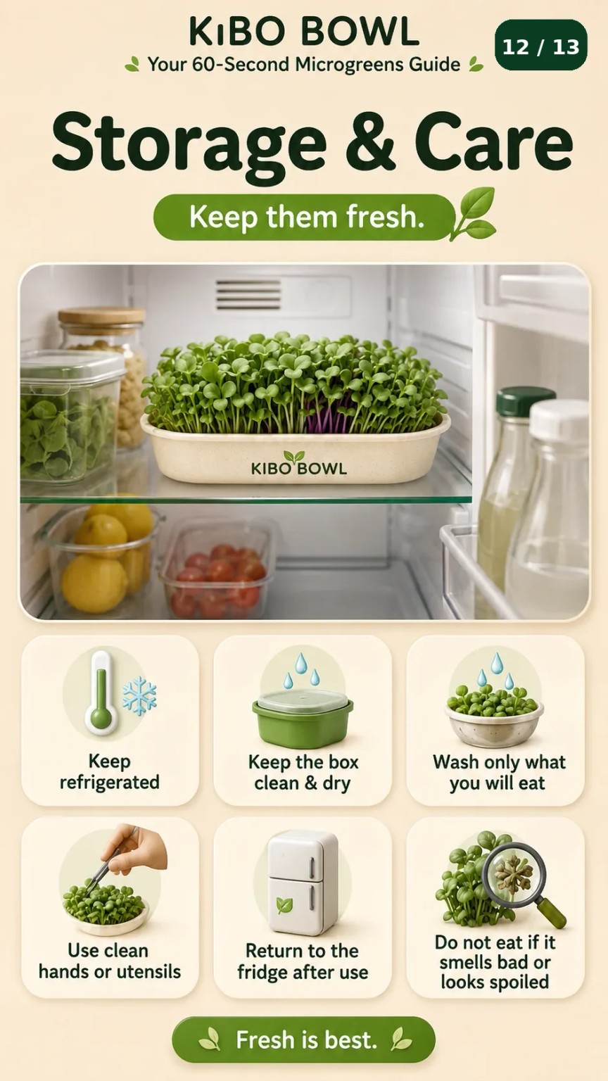 Storage and care reference