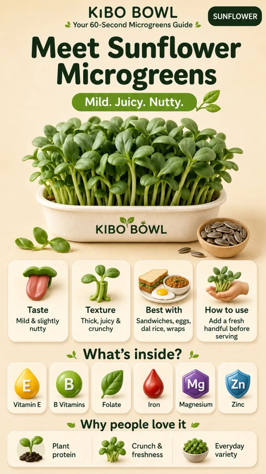 Sunflower microgreens education guide